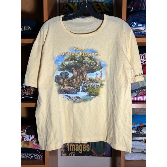 Vintage Y2K Disney Animal Kingdom Tree Of Life Movie Promo Tee - Picture 1 of 5